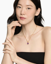 Marbella Pendant in 18K Yellow Gold with Amethyst, 12mm